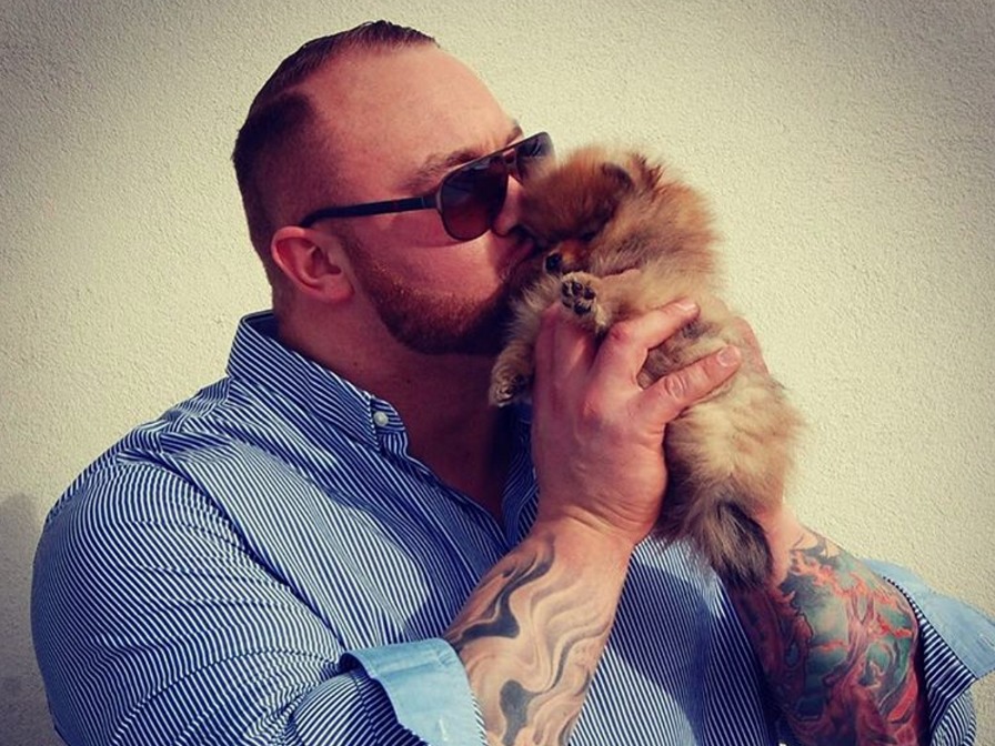 Hafþór Júlíus “Thor” Björnsson és Ástríkur 