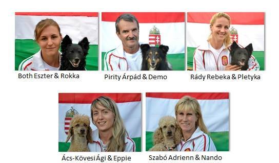 A midi kategóriában induló csapattagok