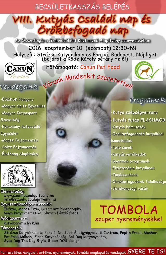 VIII. Kutyás Családi nap és Örökbefogadó nap