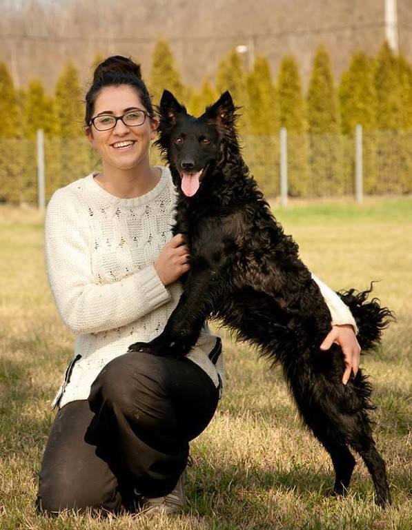 Németh Anna asszisztens és kutyája