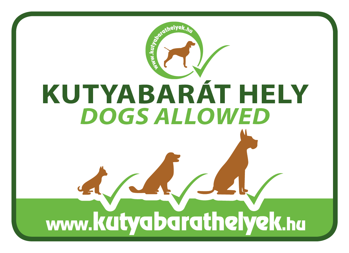 Kutyabarát hely védjegymatrica Kutyabarát hely védjegymatrica