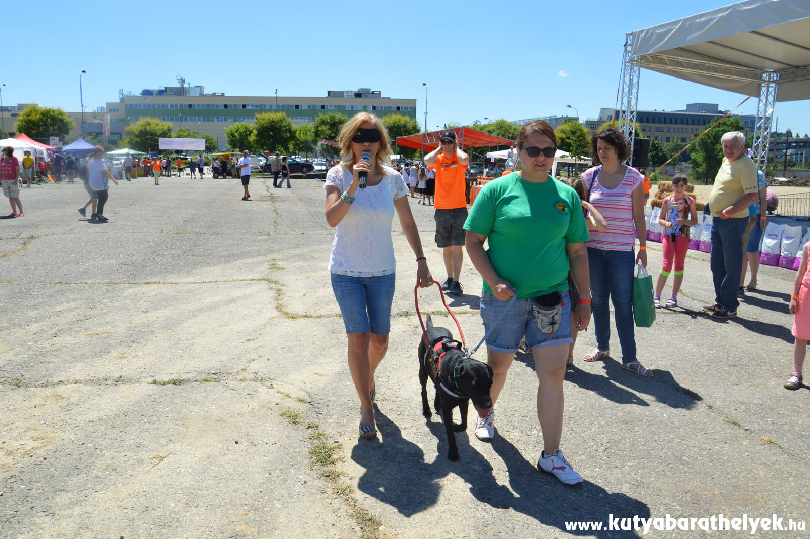 Barabás Évi kipróbálta, milyen az, amikor egy vakvezető kutya vigyázza lépteit