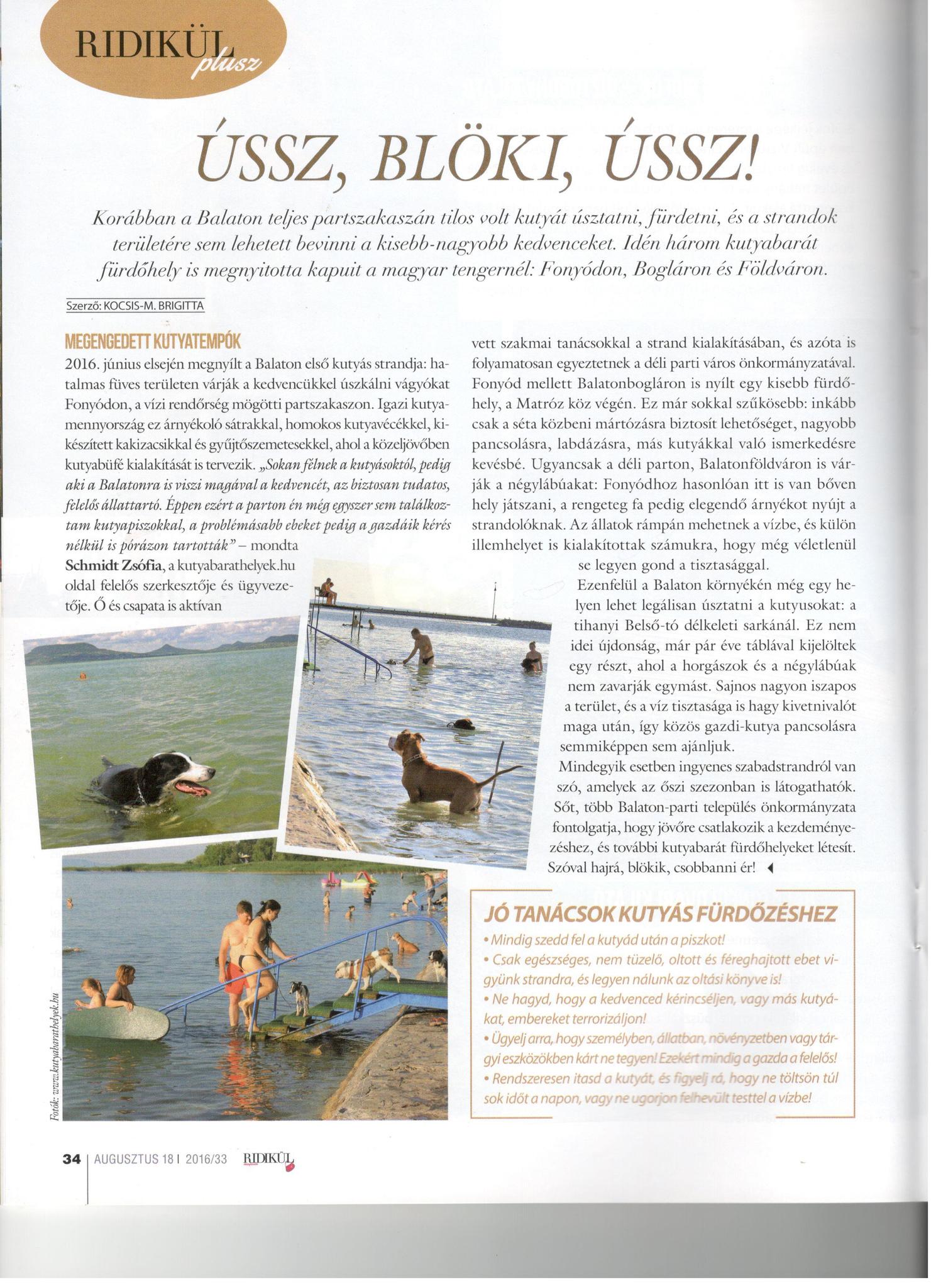 Ridikül magazin - Ússz, blöki, ússz! 