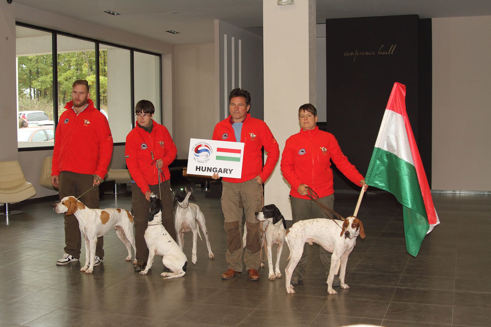 37. Vizsla Világbajnokság - A magyar csapat: Pál József, Noveczki Katalin, Dr. Gellén János, Ignácz Judit