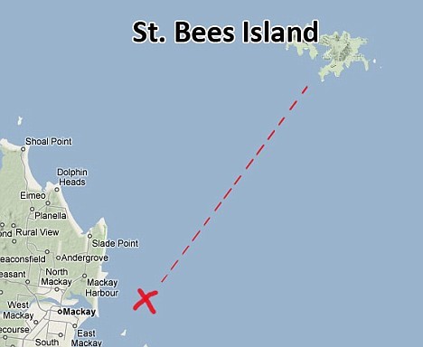 A St. Bees-sziget - idáig úszott el Sophie