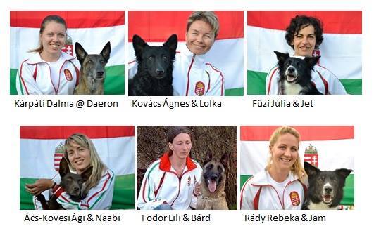 A maxi kategóriában induló csapattagok