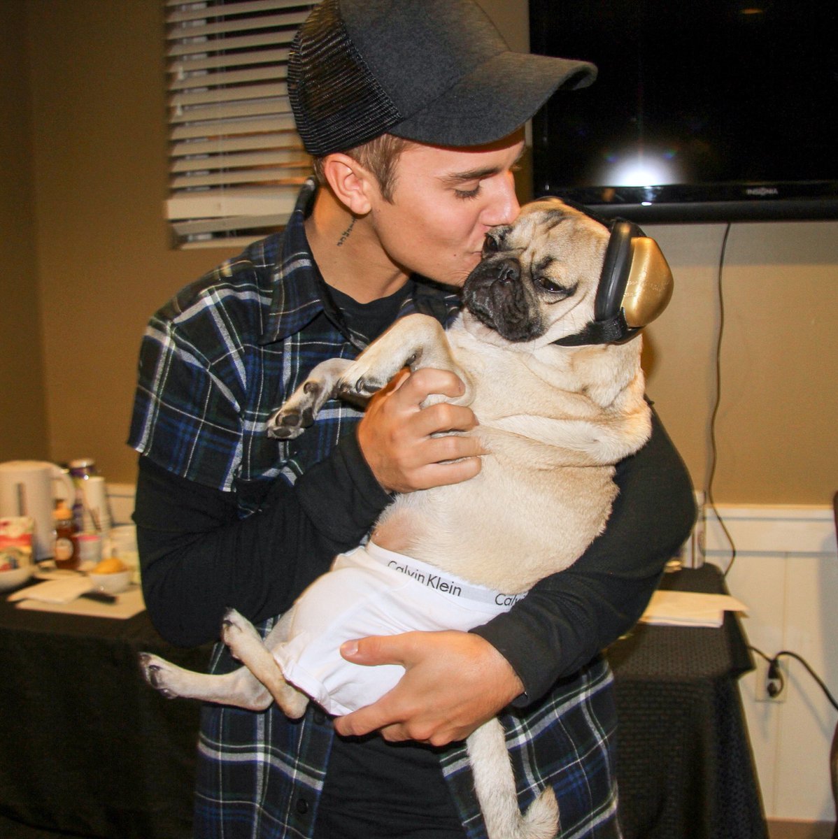 Doug the Pug pózolt Justin Bieberrel is