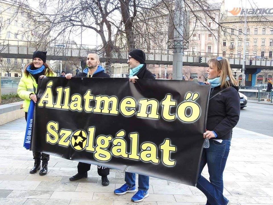Az Állatmentő Szolgálat a demonstráción
