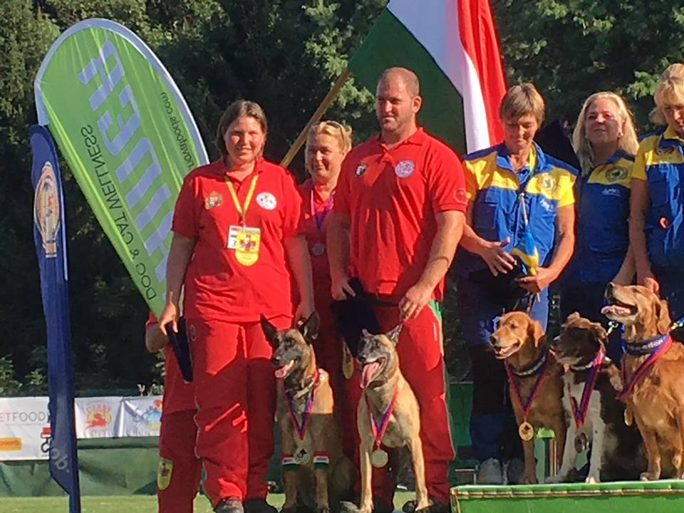 Ezüstérmes a magyar mentőkutyás csapat!