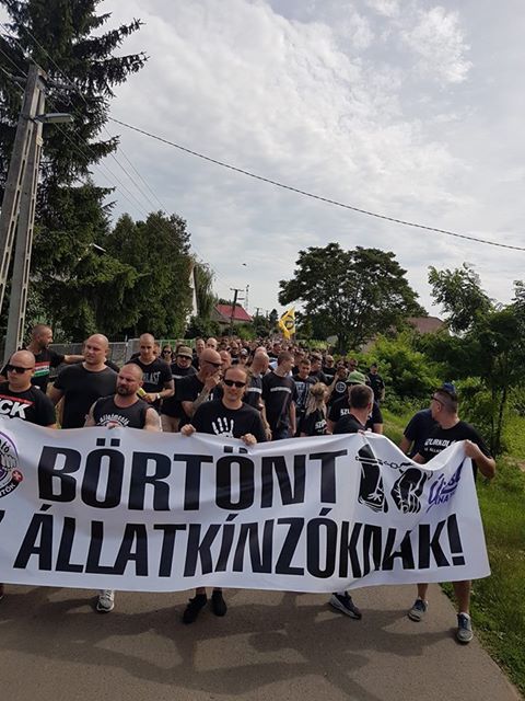 Börtönt az állatkínzóknak - hirdette a transzparens