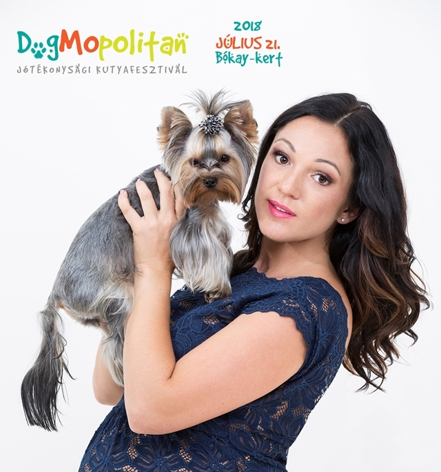Feller Kitti, a DogMopolitan Jótékonysági Kutyafesztivál szervezője is nagy kutyabarát