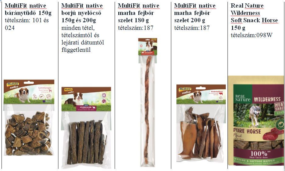 Újabb kutyaeledelek kerültek visszahívásra Újabb kutyaeledelek kerültek visszahívásra