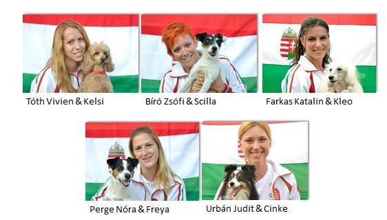 A mini kategóriában induló csapattagok