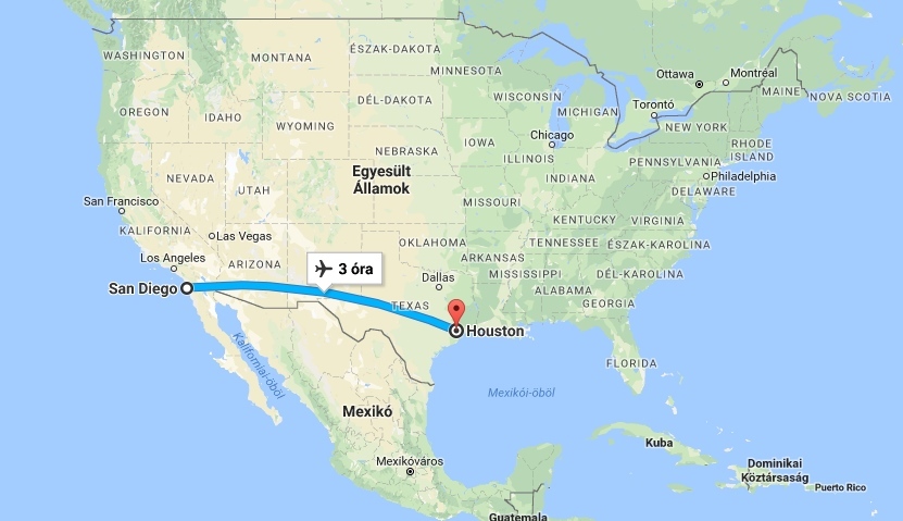 Houstonból San Diego szállították az állatokat repülővel