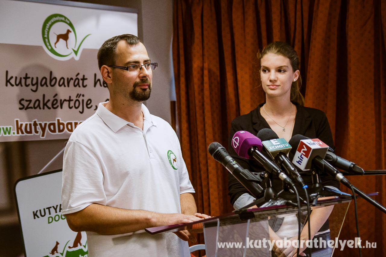 Máté Krisztián és Schmidt Zsófia, a kutyabarathelyek.hu tulajdonosai