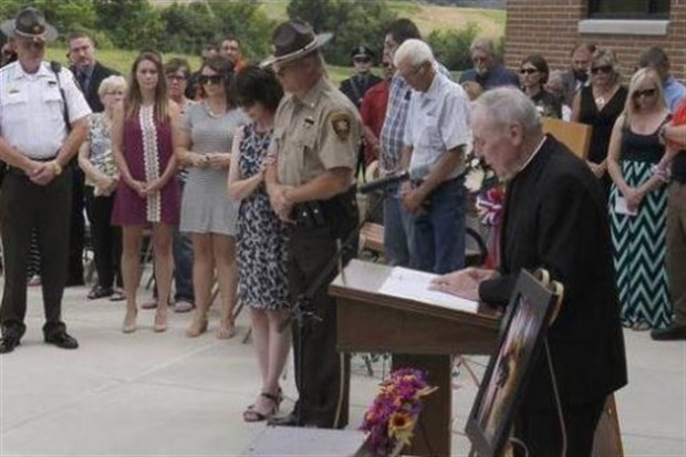 A magyar rendőrkutya búcsúztatóján több százan vettek részt