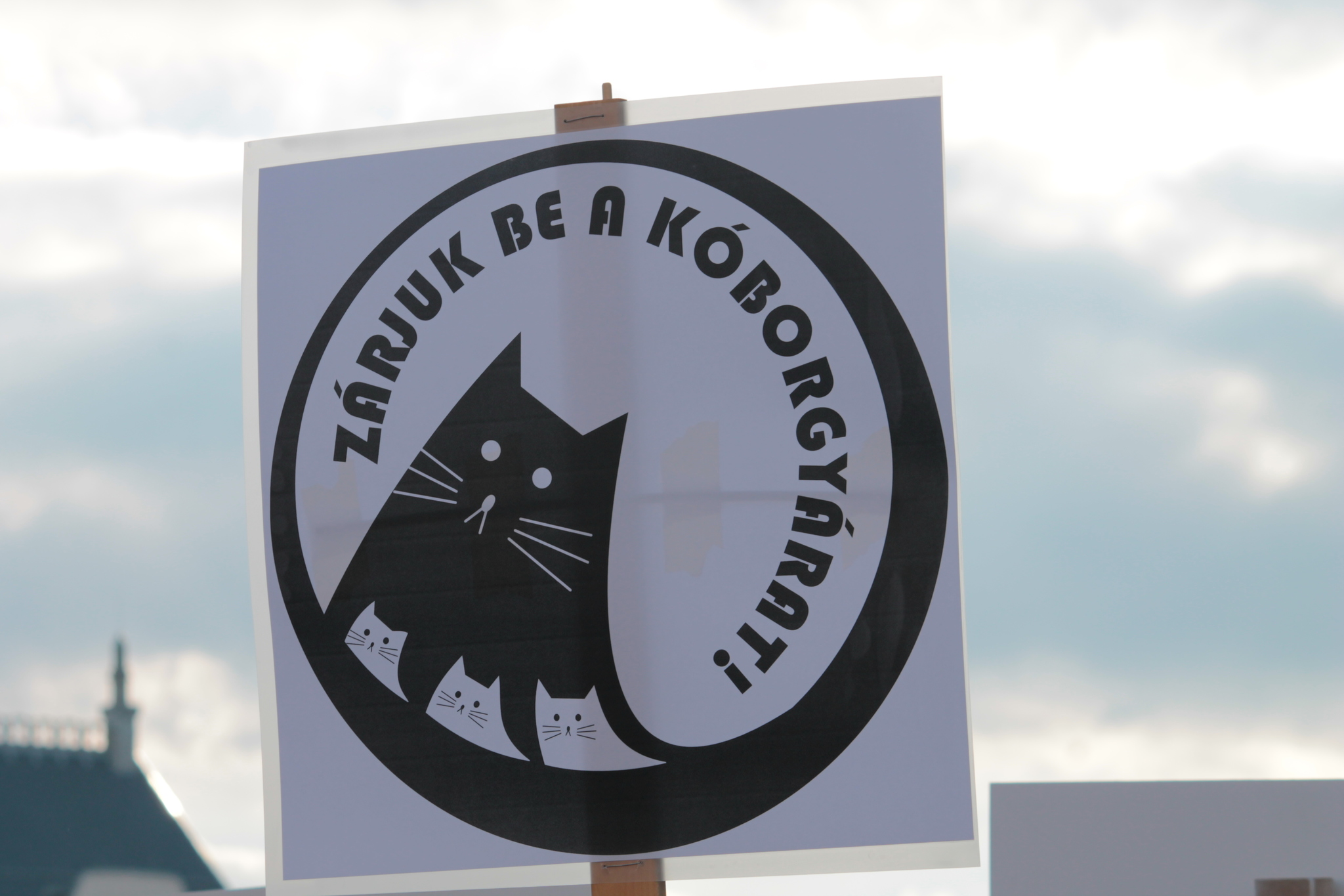 Az egyik látványos transzparens