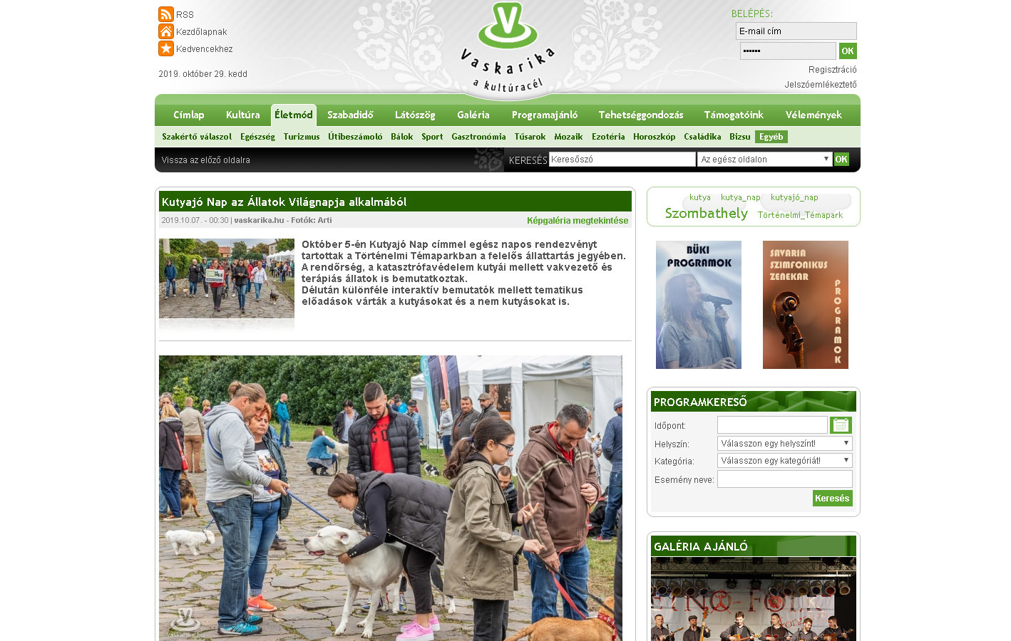 vaskarika.hu - Kutyajó Nap az Állatok Világnapja alkalmából vaskarika.hu - Kutyajó Nap az Állatok Világnapja alkalmából