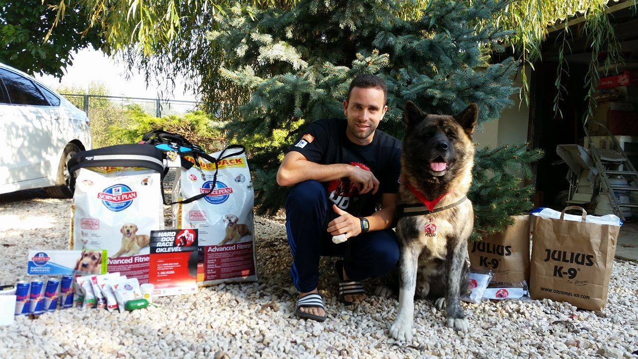 Máté Zsolt és Kátó, a Hard Dog Race férfi egyéni győztesei 