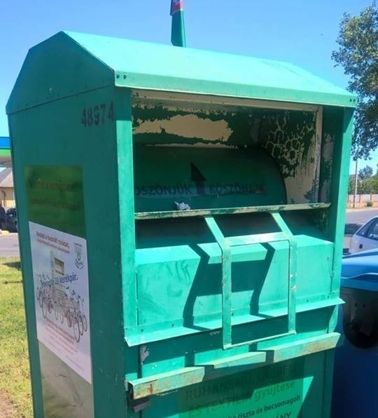 Ebbe a konténerbe dobták be a pici kölyköket