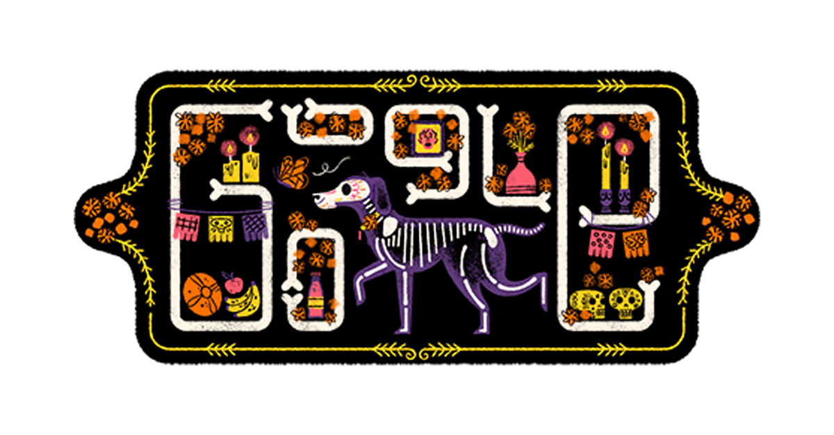 Kutya a Google logóján