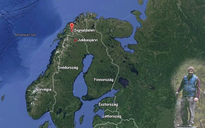 Fjällräven Polar Expedíció 2016 - A 300 km hosszú túra útvonala