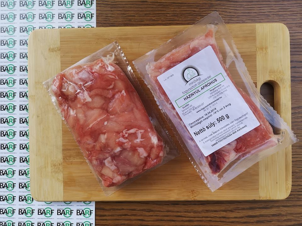 Házinyúl apróhús csomagolva