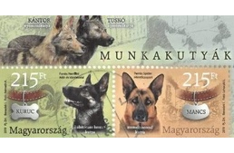 Magyar munkakutyák jelennek meg bélyegeken