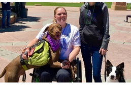 Megtanította segítőkutyájának, hogyan védje meg a sérülésektől roham esetén