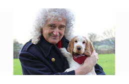 Brian May segítőkutyákkal találkozott