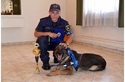 Szolgálatban négy lábon - Kitüntetést kapott a rendőrkutya!