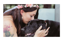 Charlie, a 15 éves haldokló labrador, aki még utolsó erejével elkísérte az oltárhoz szeretett gazdáját