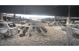 Tűz a liverpooli parkolóházban - kutyák is voltak az autókban