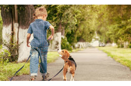 Kutyájával indult el felfedezni a világot egy 3 éves kisfiú