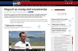 Hír TV - Megnyílt az ország első kutyastrandja
