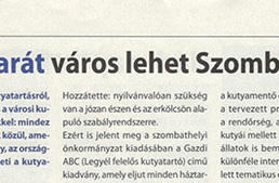 Savaria Fórum - Kutyabarát város lehet Szombathely Savaria Fórum - Kutyabarát város lehet Szombathely